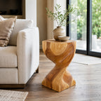 Valverda Hand Carved End Table