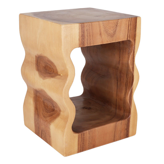 Bozeman Hand Carved End Table