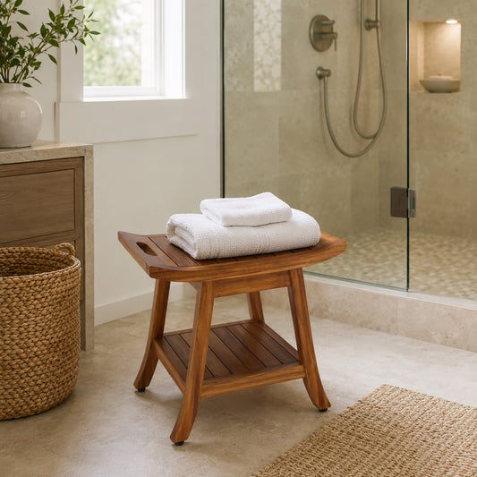 Nella Teak Shower Bench