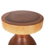 Creston Hand Carved End Table