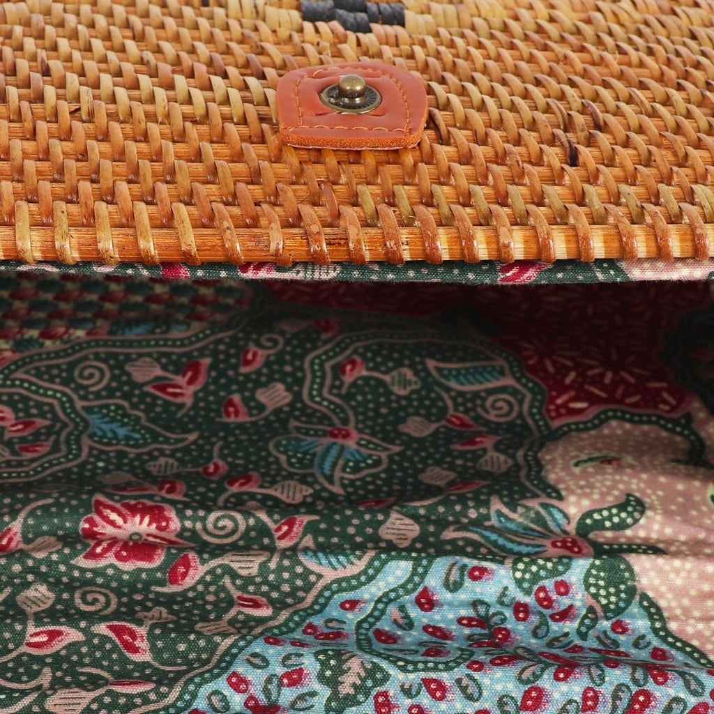 Meridian Rattan Crossbody Bag
