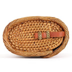 Meridian Rattan Crossbody Bag