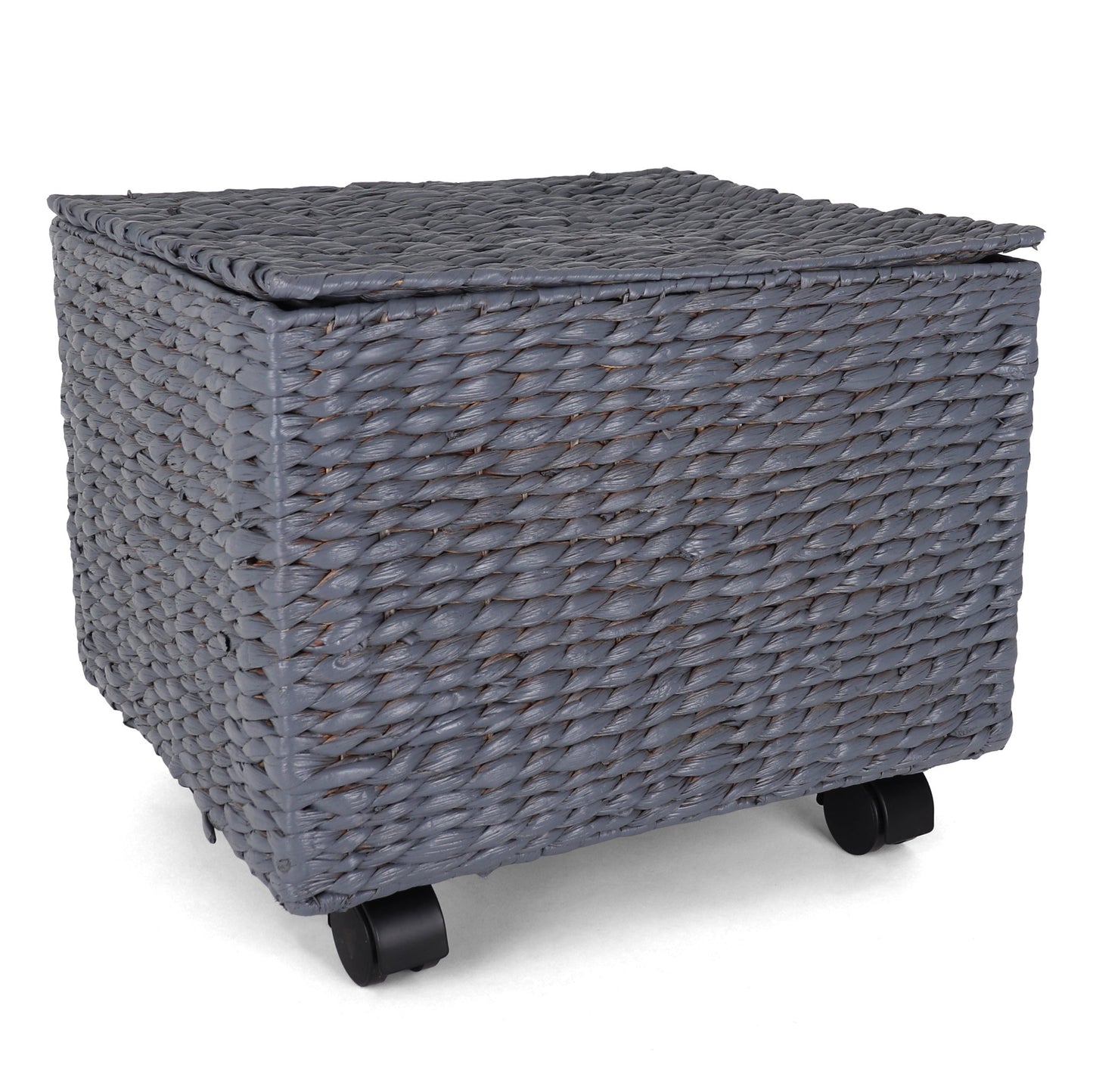 Seagrass Rolling File Cabinet -Grey