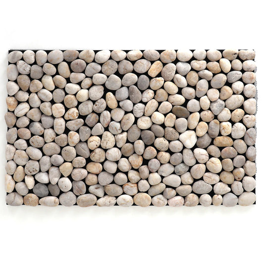 Brook Branch White Stone Pebble Mat