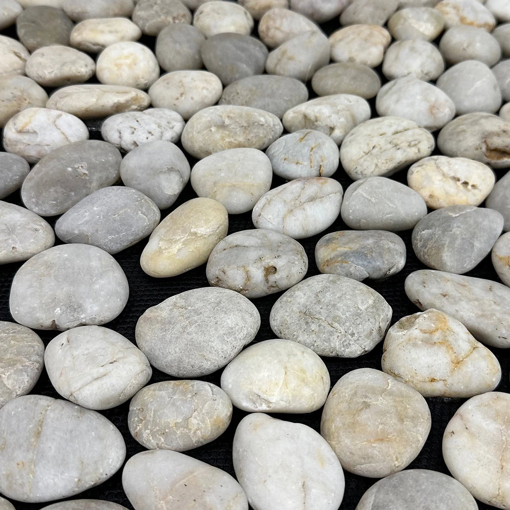 Brook Branch White Stone Pebble Mat