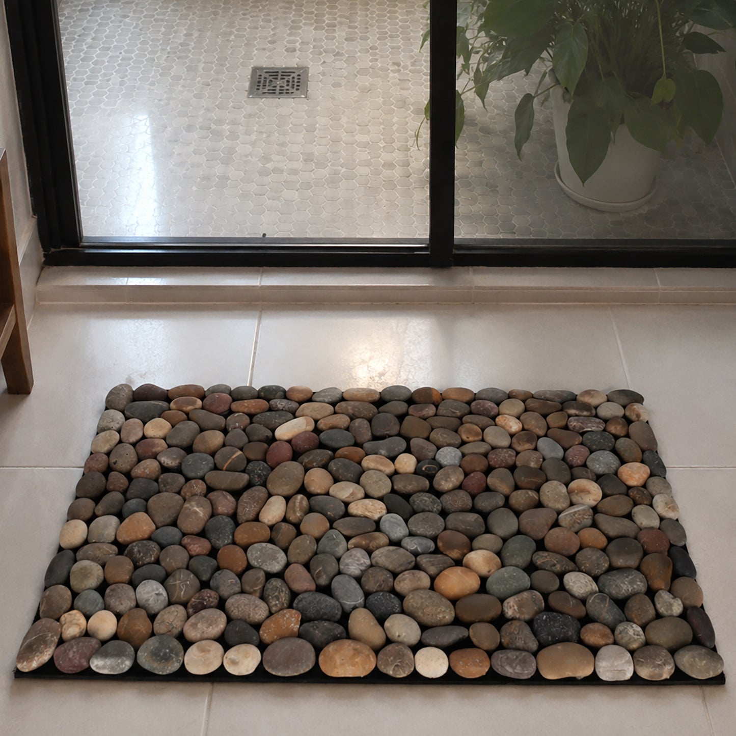 Brook Branch Mixed Stone Pebble Mat
