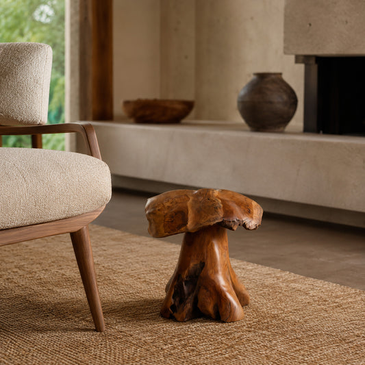 Teak Mushroom - 12 Inch