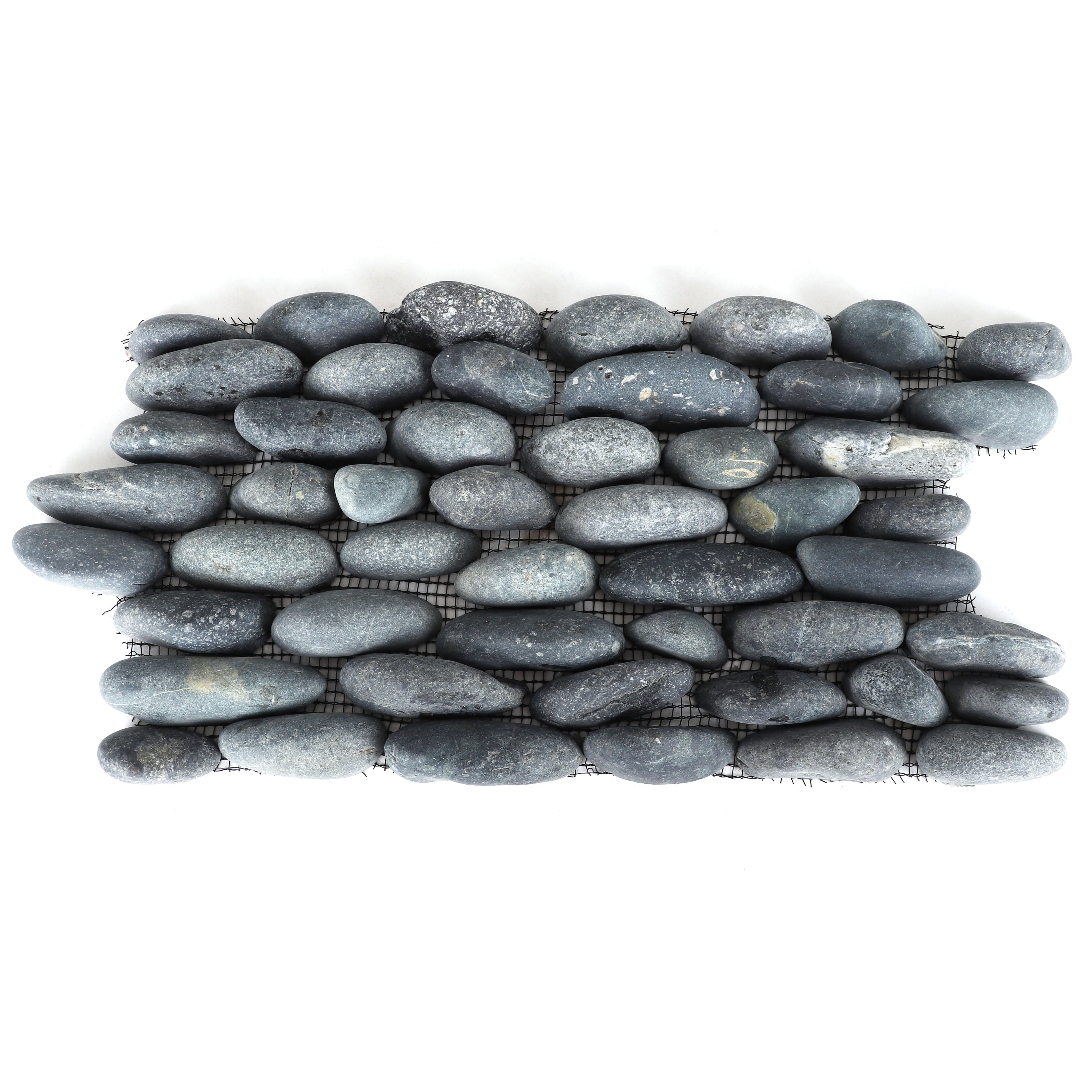 Stacked Black Pebble Tile - 10 Pack