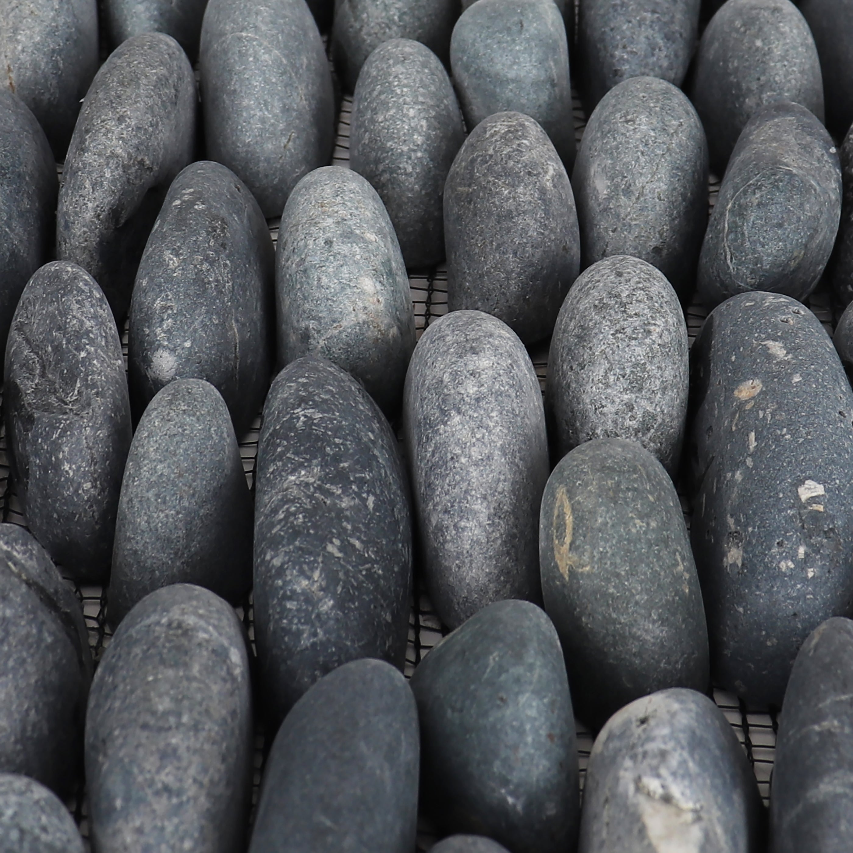 Stacked Black Pebble Tile - 10 Pack