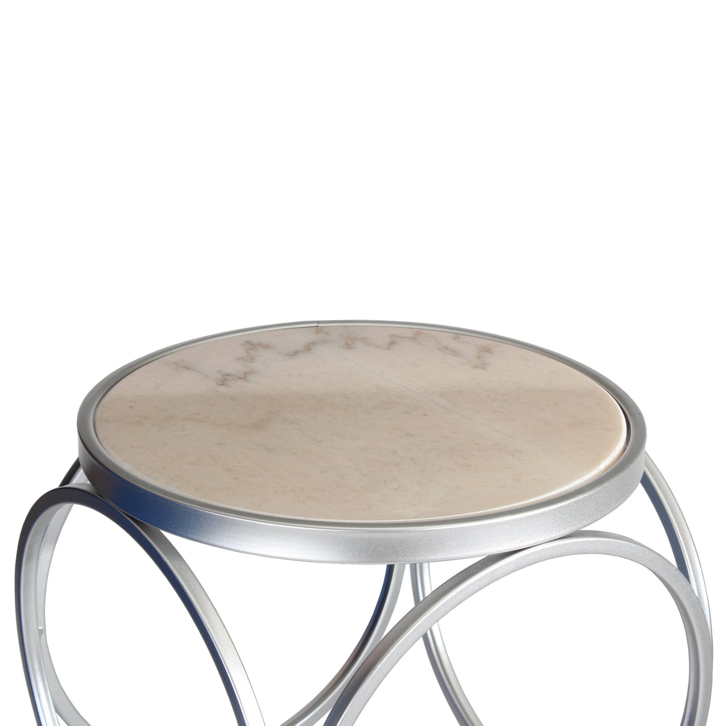 Britton End Table - Silver