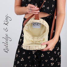 Load image into Gallery viewer, Straw Crossbody Bag - Straw Purse - Straw Bag - Cooper - Natural
