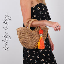 Load image into Gallery viewer, Straw Purse - Basket Purse - Tan Purse Handbags - Fulton
