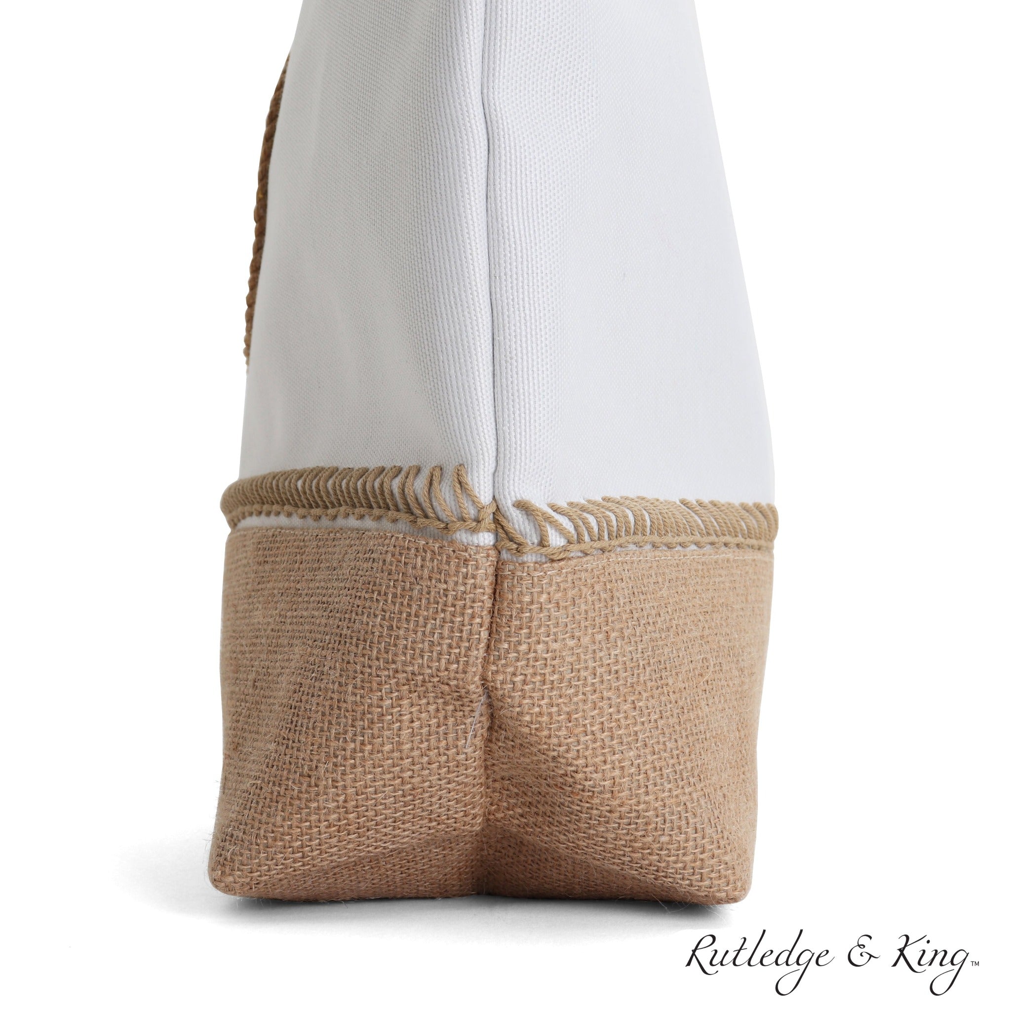 Rutledge & King Starfish Beach Bag - Large Tote Bag with Rope Handles 