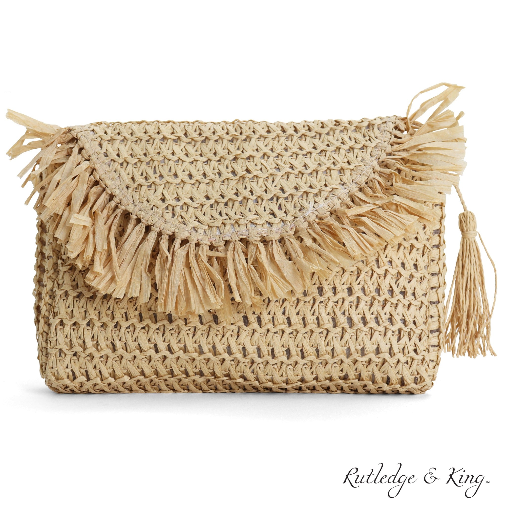 Straw Crossbody Bag - Straw Purse - Straw Bag - Ashley Brown