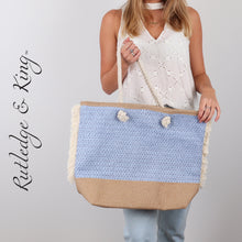 Load image into Gallery viewer, Beach Bag - Large Tote Back - Montford
