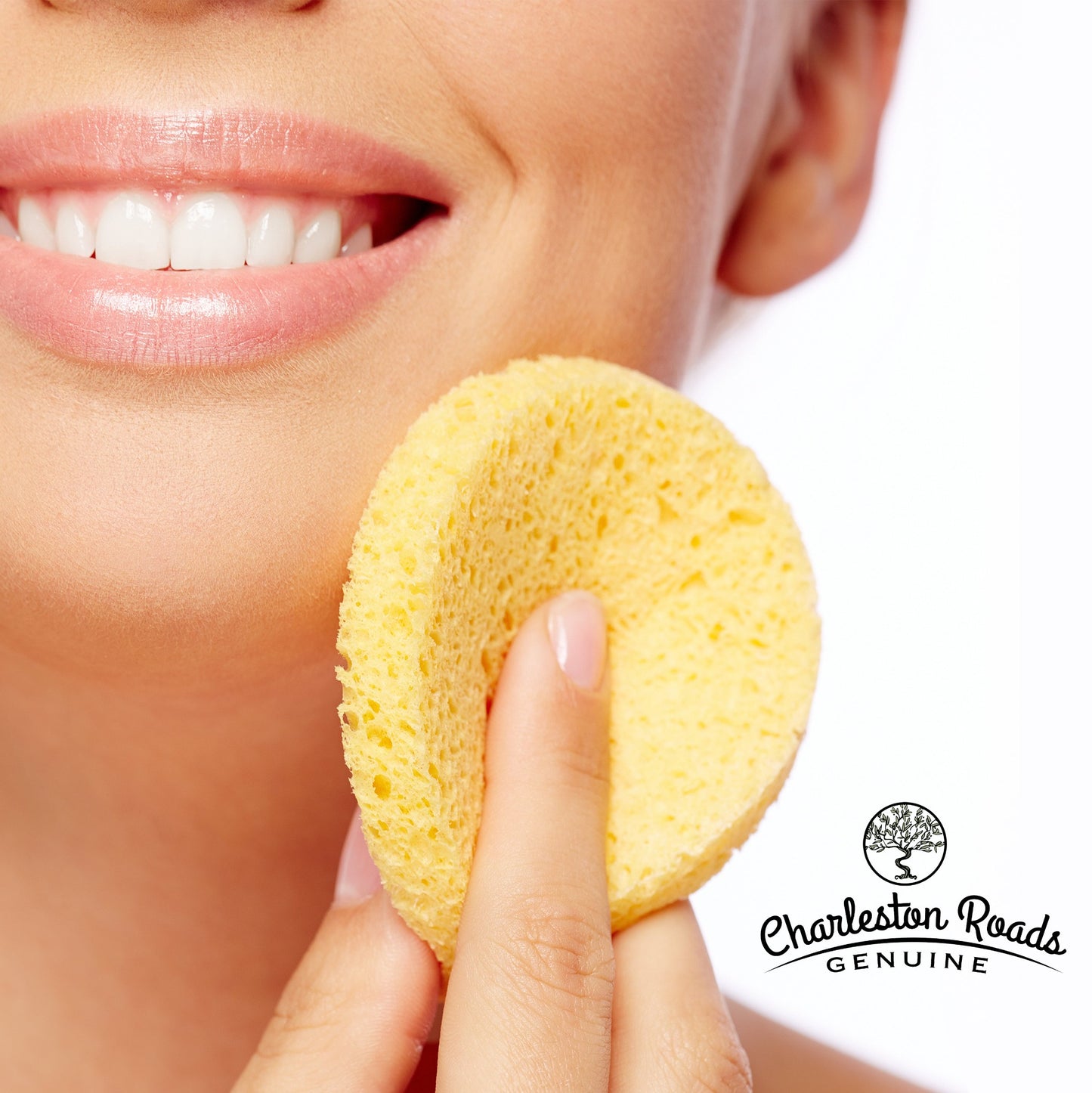 Yellow Compressed Facial Sponges