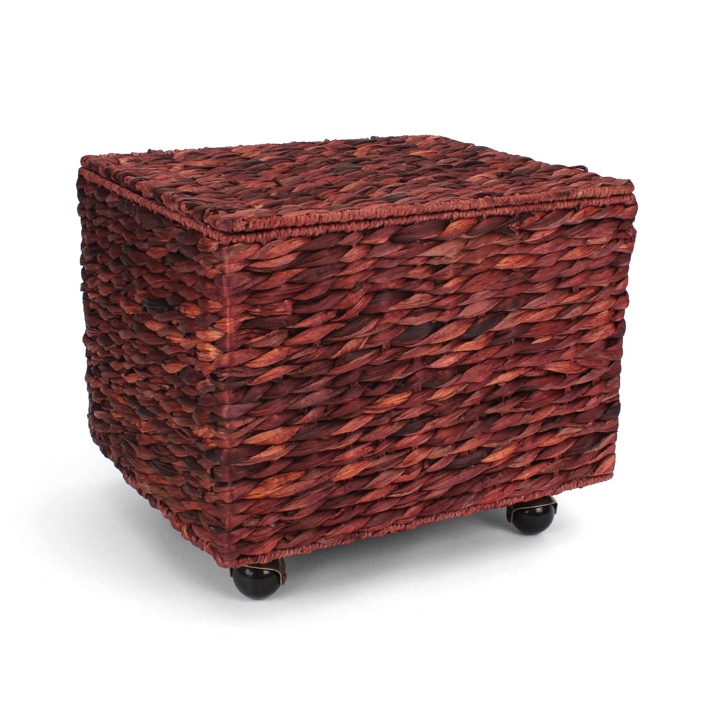 Seagrass Rolling File Cabinet - Russet Brown