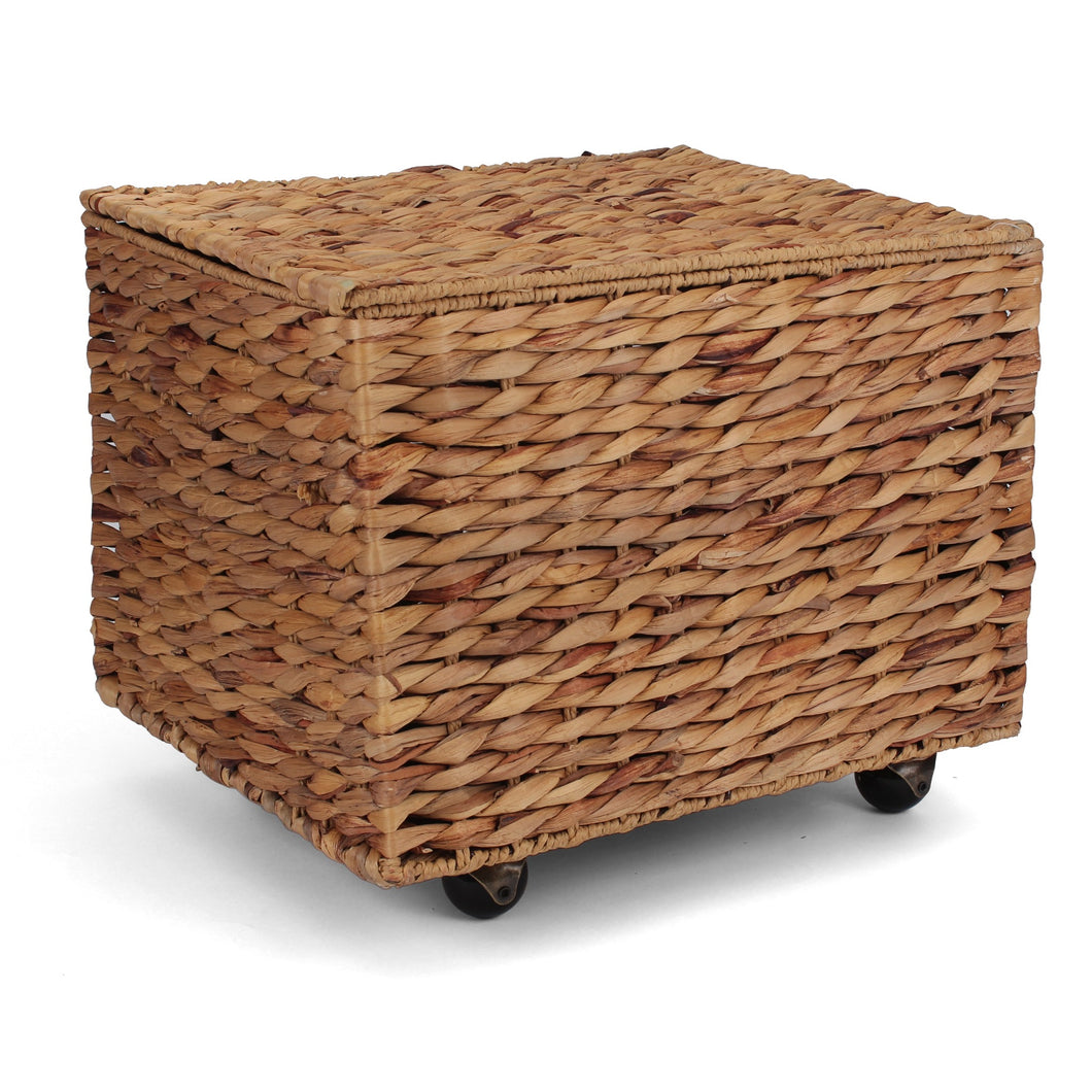 Seagrass Rolling File Cabinet - Natural