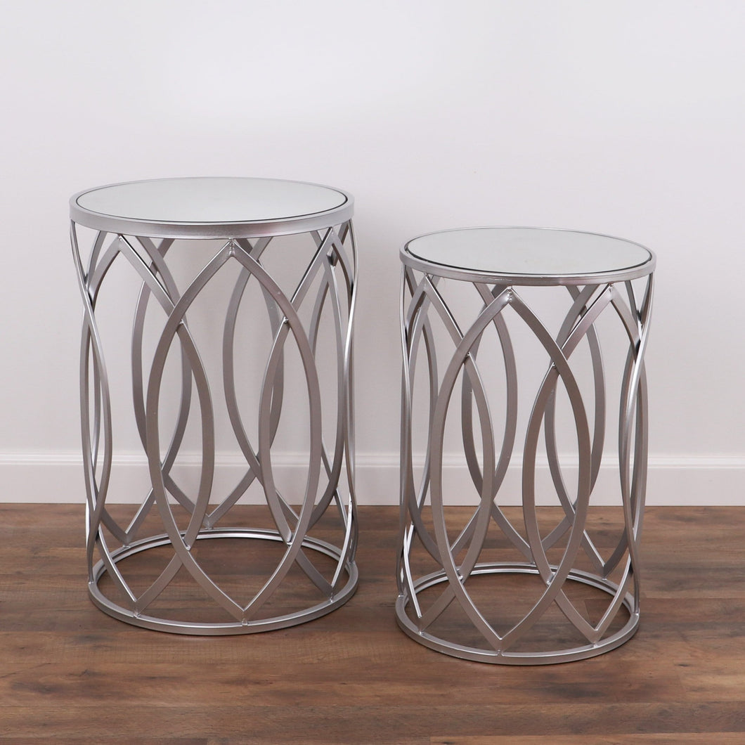 Rutledge & King End Trinity End Table Set - Silver