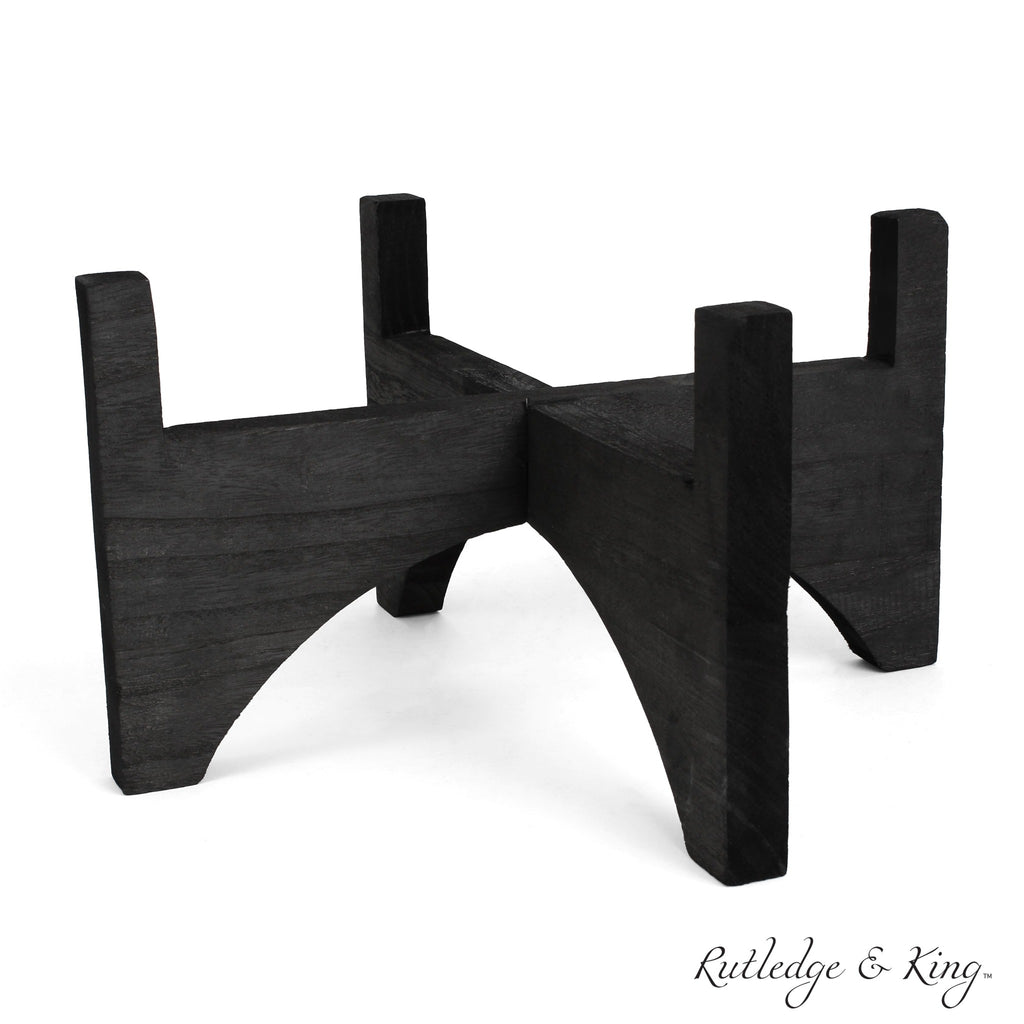 Ashcroft Mid Century Plant Stand - Black
