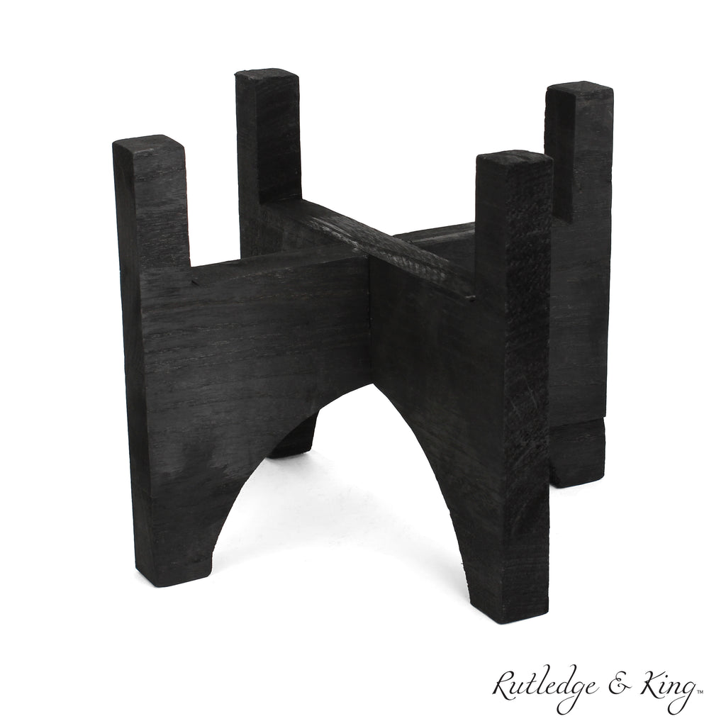 Ashcroft Mid Century Plant Stand - Black