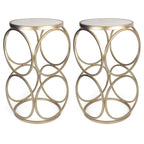 Britton End Table 2 Pack - Gold