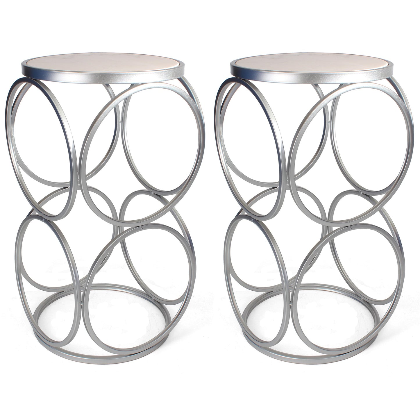 Britton End Table 2 Pack - Silver