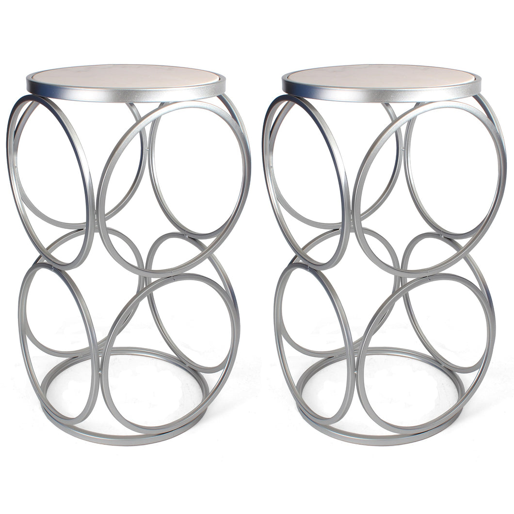 Britton End Table 2 Pack - Silver